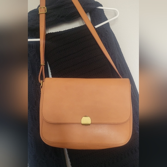 Camel Leather Madewell Abroad Handbag - Picture 2 of 4